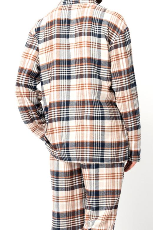 Piżama męska flanelowa w kratę koszulowa góra z długimi spodniami rozmiar XL view 5